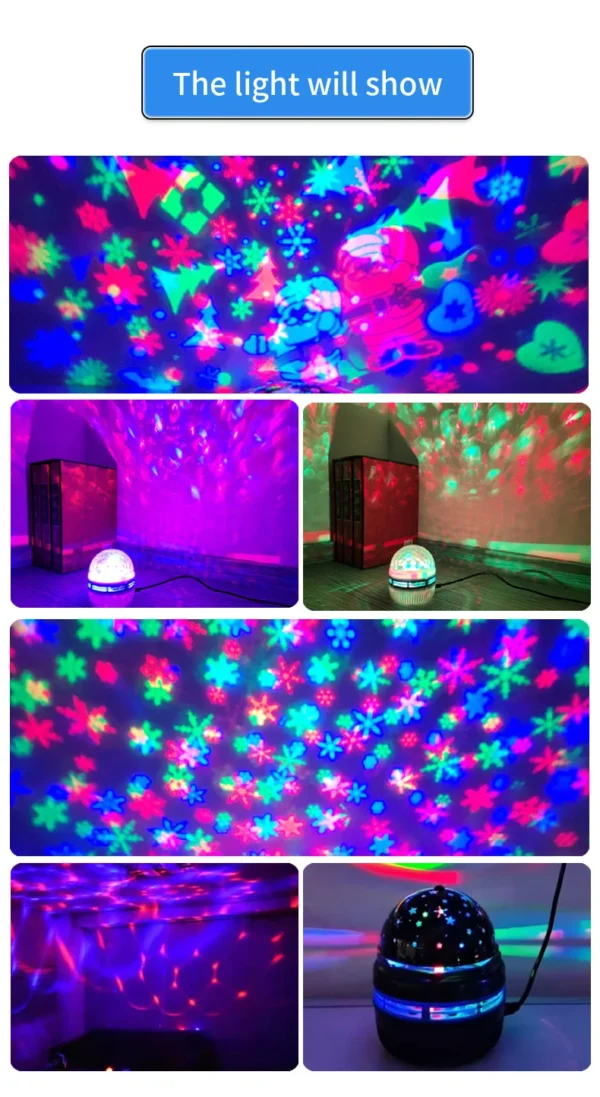 NEW Starry Projector Light With 7 Color Patterns & Remote Control, Polar Projector Night Light For Bedroom Atmosphere - Image 7