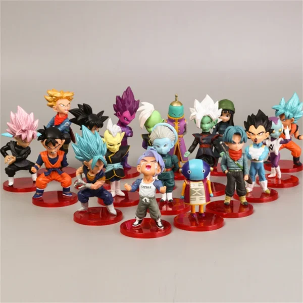 Dragon Ball Z Super Saiyan Son Goku Son Gohan Vegeta Broly Piccolo Majin Buu Action Figure Set Anime Figurines Model Gifts Toys - Image 6